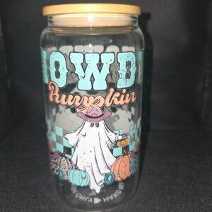 Spooky Western Cowgirl Fall Tumbler 16oz